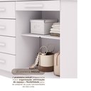 Ver imagem 6 de Cômoda Sapateira 5 Gavetas 2 Portas Cannes Branco