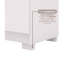 Ver imagem 7 de Cômoda Sapateira 5 Gavetas 2 Portas Cannes Branco