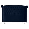Cabeceira de Cama Box Toquio Casal Queen 160 Cm Suede Azul Marinho do Lar Móveis e Decoração - 2