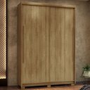 Ver imagem 3 de Guarda Roupa Casal 164cm Zane Nature/fendi Flex V02 - Mpozenato