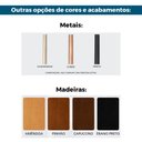 Ver imagem 5 de Estante Paris Nacional Móveis 160 Cm (largura) Base Metal Champanhe com Madeira de Cinamomo Amê