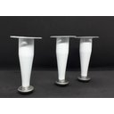 Ver imagem 2 de Pé Cônico Renna Móveis 15cm Branco 4 Peças com Parafuso