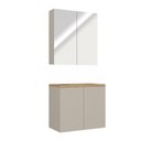 Ver imagem 2 de Conjunto de Banheiro 75cm CNJ4012 Nature Bege/Panna/Carvalho