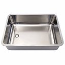 Ver imagem 1 de Banheira Inox para Berçário 60x40x22cm - Construinox