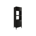 Ver imagem 1 de Paneleiro de Cozinha Alpha 2511 Torre Quente C/ 2 Fornos 3 Portas 70cm Preto - Carraro