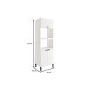 Ver imagem 2 de Paneleiro de Cozinha Alpha 2511 Torre Quente C/ 2 Fornos 3 Portas 70cm Preto - Carraro