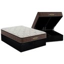 Ver imagem 1 de Cama Box Baú King: Colchão Ortopédico Probel Guarda Costas Extra Firme + Base CRC Suede Black(193x20