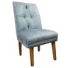 Cadeira de Jantar Helena Tecido Pena Azul Ceu - Dominic Decor - 1