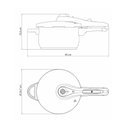 Ver imagem 3 de Panela de Pressão Solar Inox Fundo Triplo 22 Cm 4,5l - Tramontina 62513223