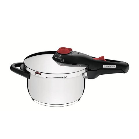 Panela de Pressão Solar Inox Fundo Triplo 22 Cm 4,5l - Tramontina 62513223