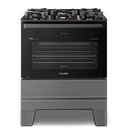 Ver mais imagens de Fogão a Gás Mesa de Vidro Forno 84L Esmaltec Ideal Master Glass Titanium 5 Bocas Bivolt
