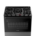 Ver imagem 2 de Fogão a Gás Mesa de Vidro Forno 84L Esmaltec Ideal Master Glass Titanium 5 Bocas Bivolt