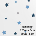 Ver imagem 2 de Adesivo de Parede Infantil Estrelas Azul Estrelinha Cinza Decoração Quarto