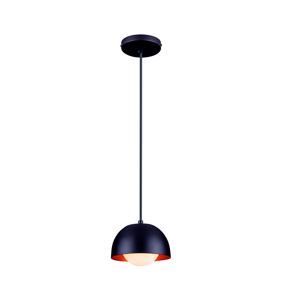 Luminária Pendente Jabuticaba Noruega 1 Lâmpada para Sala de Jantar Mesa Balcão Bivolt:preto/110v/22