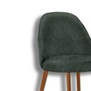 Ver imagem 6 de Conjunto com 2 Cadeiras em Madeira Ester Verde/Jade/Imbuia Marrom