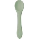 Ver imagem 1 de Colher de Silicone para Bebê Buba Verde Introdução Alimentar +6m de Treinamento Flexível