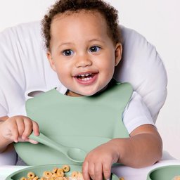 Colher de Silicone para Bebê Buba Verde Introdução Alimentar +6m de Treinamento Flexível - 2 Colher de Silicone para Bebê Buba Verde Introdução Alimentar +6m de Treinamento Flexível - 2