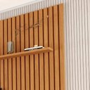 Ver imagem 6 de Painel Ripado com Rack para Tv até 85 Polegadas - Cor Nature/off White