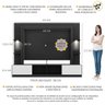 Estante com Suporte Tv 65" e Leds Berlim Multimóveis V3384 - 3