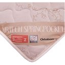 Ver imagem 4 de Cama Box Baú Casal 138 Bipartido Sintético Preto com Colchão Ortobom Airtech Spring Pocket D26 Bege