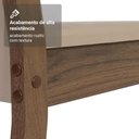 Ver imagem 7 de Conjunto Sala de Jantar Elóra Mesa Tampo de Vidro 6 Cadeiras Rustic/crema/sintético Bege Madesa