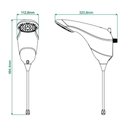 Ver imagem 2 de Chuveiro Ducha Sublime Eletrônica Zagonel - Branco Voltagem:220v 220v