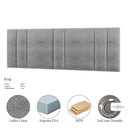 Ver imagem 6 de Cabeceira King Estofada com Led Linho Cinza