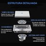 Ralo Oculto Square Invisível Anti Odor Aço Inox 304 15x15cm - 5