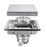 Ralo Oculto Square Invisível Anti Odor Aço Inox 304 15x15cm - 1