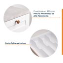 Ver imagem 7 de Balcão 4 Gavetas 40cm com Tampo Arizona CabeCasa MadeiraOriginals Branco