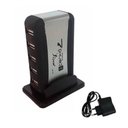 Ver imagem 3 de Mini Hub Usb 2.0 com 7 Portas em Torre Fonte de Alimentação