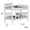 Beliche Infantil Jasper Vira Duas Camas 100% Mdf - 4