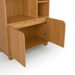 Livreiro Estante Multiuso 2 Portas 8 Nichos 71x185x35 Taurus Patrimar Cinamomo - 2