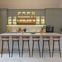 Ver imagem 6 de Kit 6 Bancos para Bancada Banqueta Alta Cappuccino Balcão Cozinha Bistrô Área Gourmet Churrasqueira