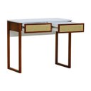 Ver imagem 4 de Aparador/Escrivaninha Lyon 2 Gavetas - Amêndoa Branco