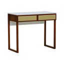 Ver imagem 1 de Aparador/Escrivaninha Lyon 2 Gavetas - Amêndoa Branco