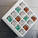 Ver imagem 3 de Nicho Decorativo Porta Toalha com 16 Nicho Multiuso Glamour Branco