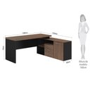Ver imagem 3 de Conjunto Móveis de Escritório Completo Diretor Mesa Armário Aberto Fechado Balcão Kit Sala