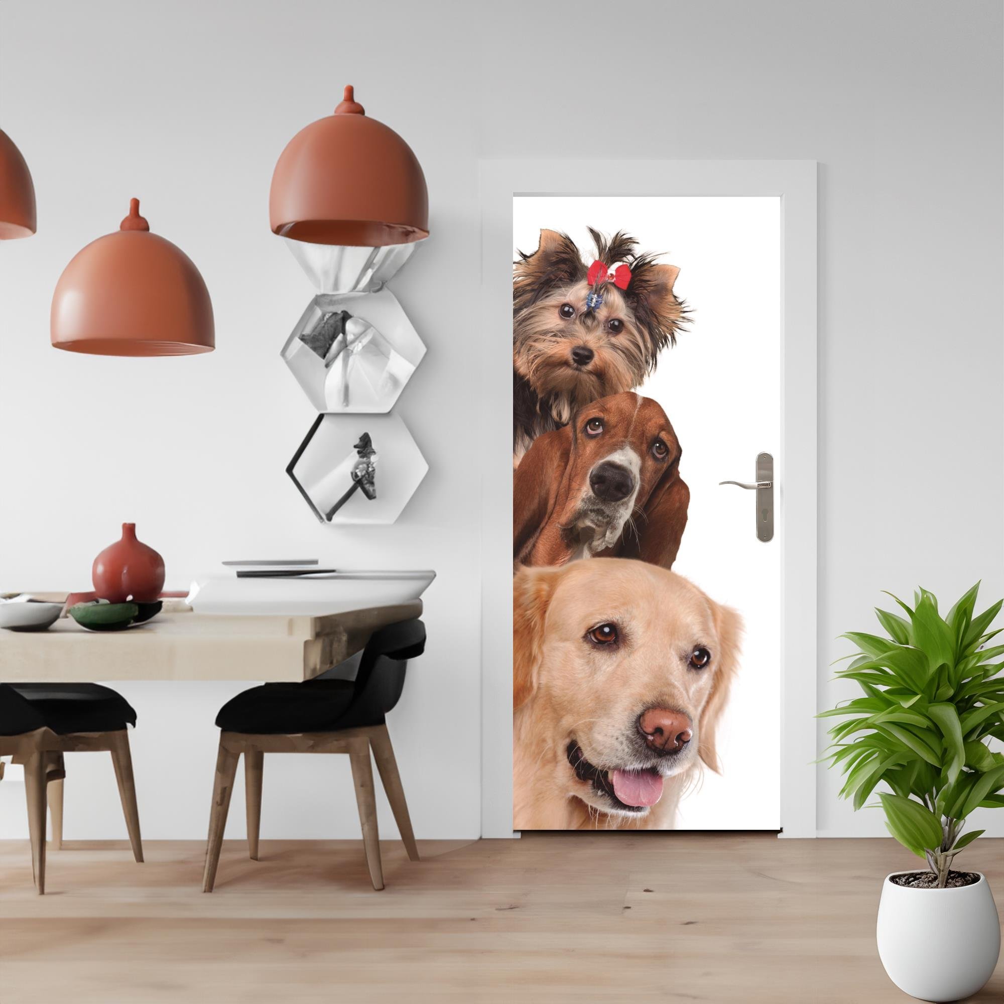 Adesivo Decorativo Porta Animais Cachorros Cão Pet Shop - 4