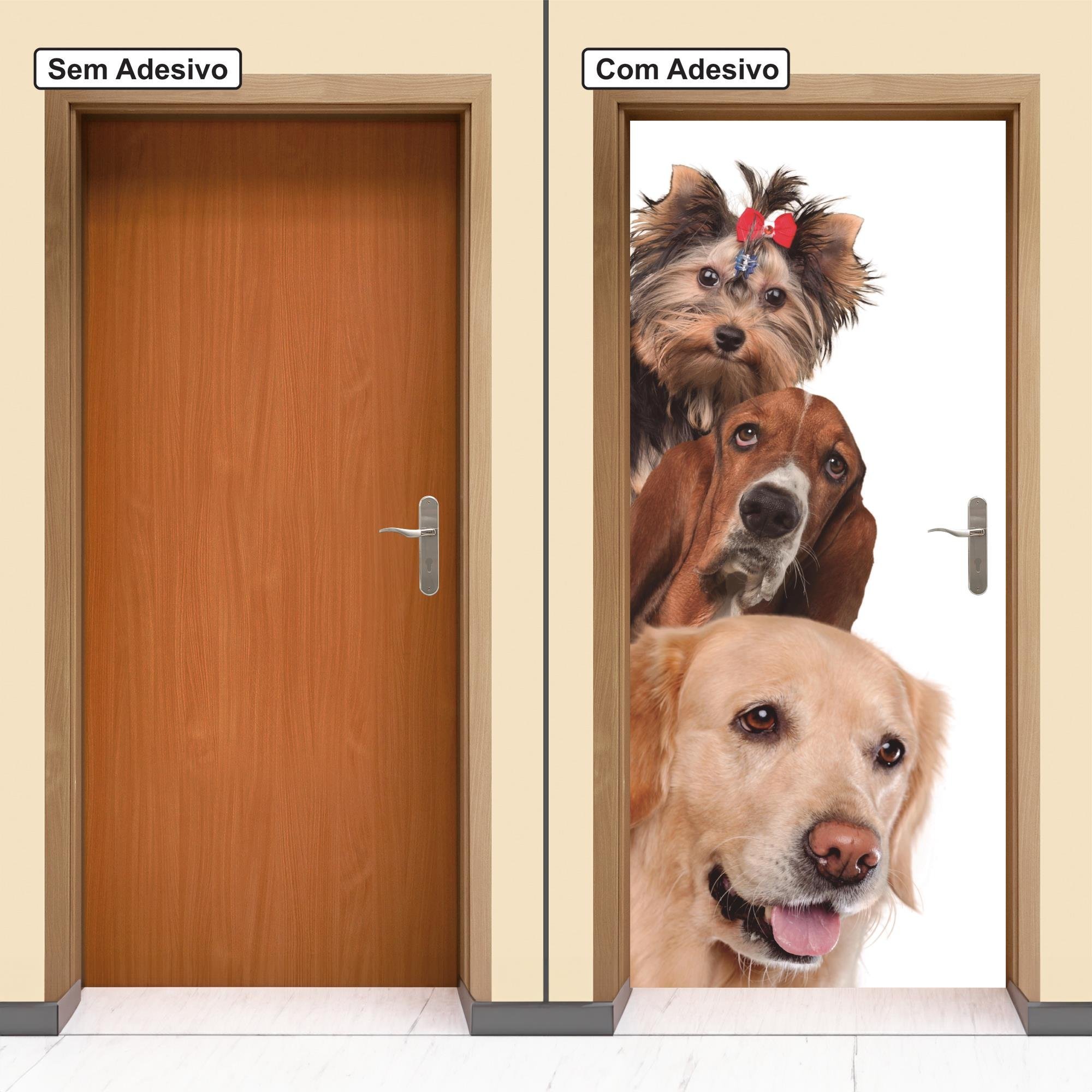 Adesivo Decorativo Porta Animais Cachorros Cão Pet Shop - 2