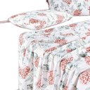 Ver imagem 1 de Jogo de Cama Lençol Queen Sensuale Percale 200 Fios 4 Peças - Hortência - 80% Algodão, 20% Poli
