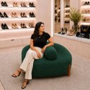 Ver imagem 6 de Poltrona Organica Ilha Bouclé p/ Closet e Consultório:Verde/Liso