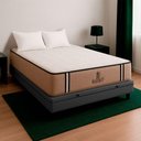 Ver imagem 1 de Cama Box Baú Casal e Colchão Madrid Molas V-store Cor:cinza