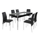 Ver imagem 3 de Conjunto de Mesa Tampo em Vidro com 6 Cadeiras Barcelona Ciplafe