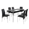 Conjunto de Mesa Tampo em Vidro com 6 Cadeiras Barcelona Ciplafe - 3