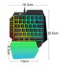 Teclado Gamer Uma Mão Rgb Led Single Handed Usb Pc M-1300 Luuk Young - 5