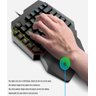 Teclado Gamer Uma Mão Rgb Led Single Handed Usb Pc M-1300 Luuk Young - 7