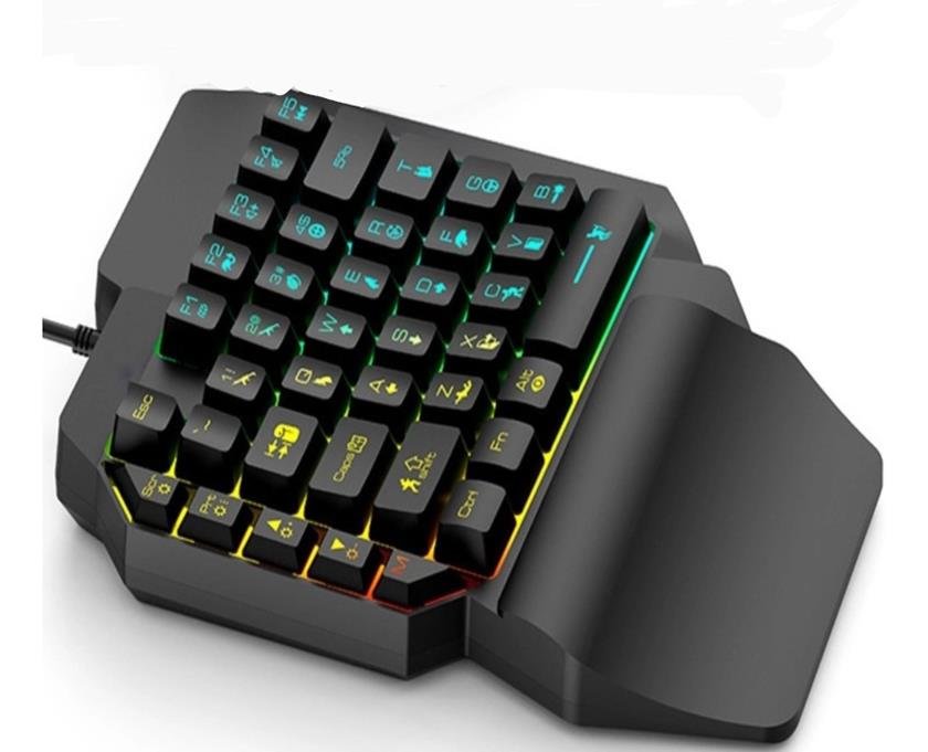 Teclado Gamer de mão única Iluminado 39 teclas T15 PUBG Zyoulang - Teclado  Gamer - Magazine Luiza