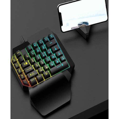 Teclado Gamer de mão única Iluminado 39 teclas T15 PUBG Zyoulang - Teclado  Gamer - Magazine Luiza