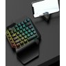 Teclado Gamer Uma Mão Rgb Led Single Handed Usb Pc M-1300 Luuk Young - 8